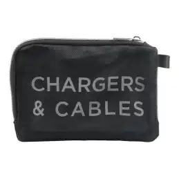 Mobilis PURE - Étui pour câbles - chargeurs - accessoires - noir - argent (056008)_2